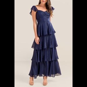 Tiered ruffle gown